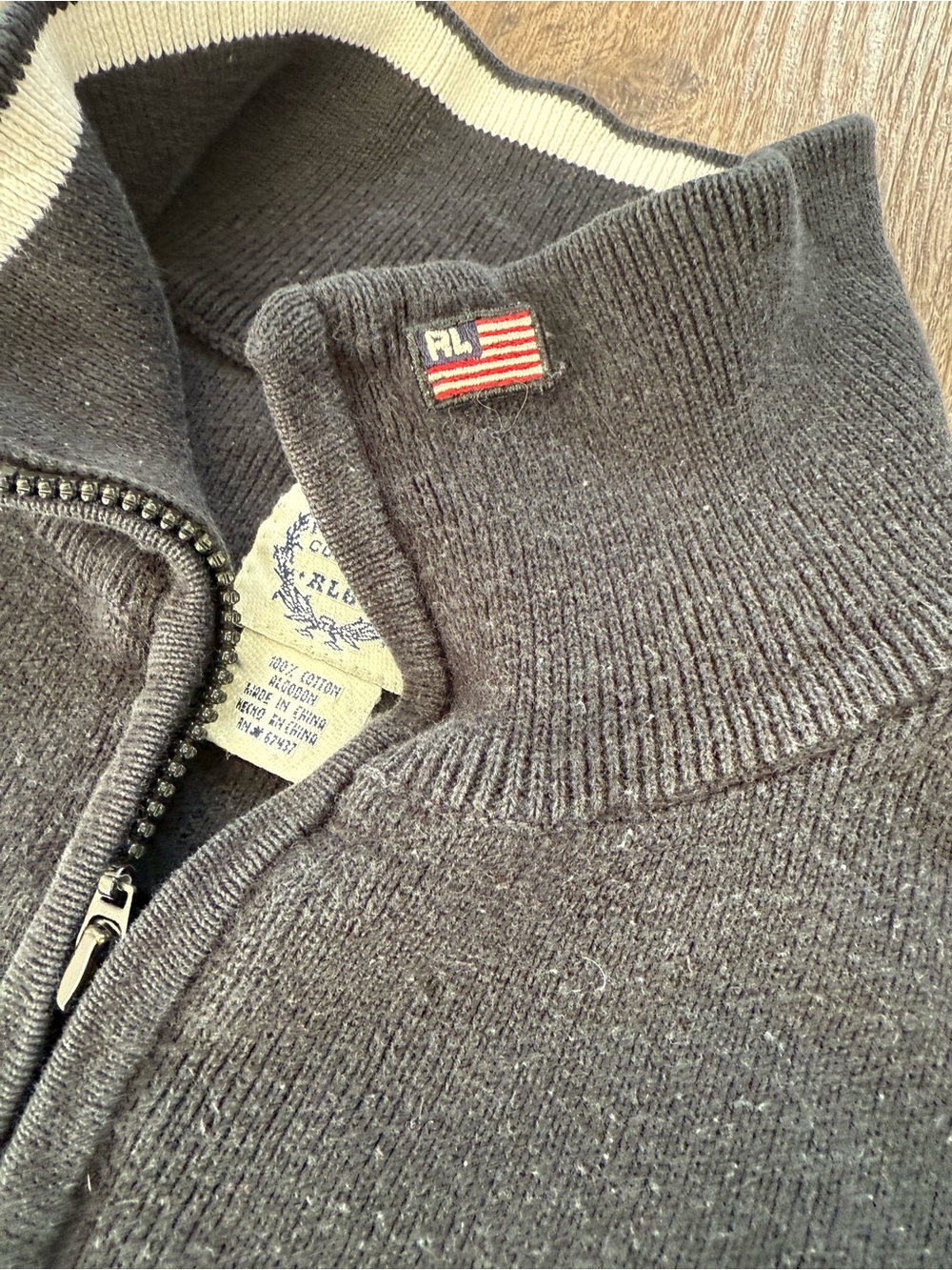 VINTAGE 90s Ralph Lauren Quarterzip Pullover
